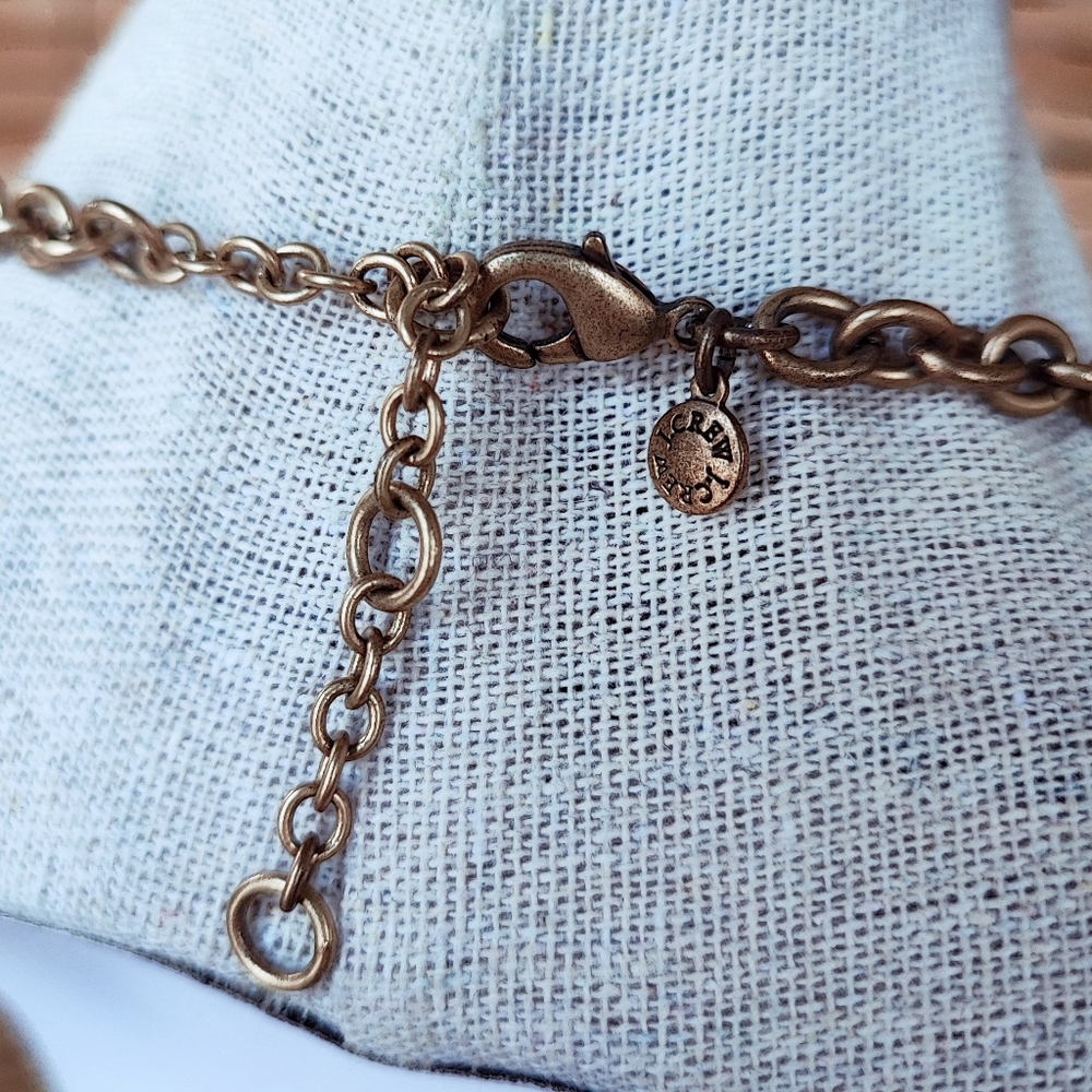 J. Crew Formal Clear Rhinestone Statement Necklace With Dust Bag Formal Bridal - Picture 6 of 16